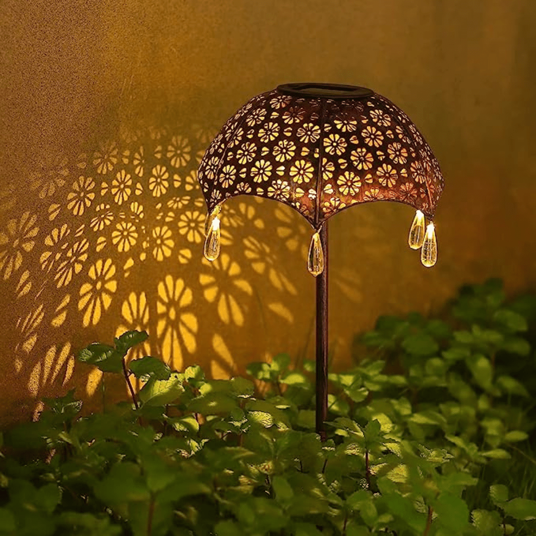 Estaca de Paraguas Solar - Luz Cálida IP65 Altura 53 cm-Dreamy Home