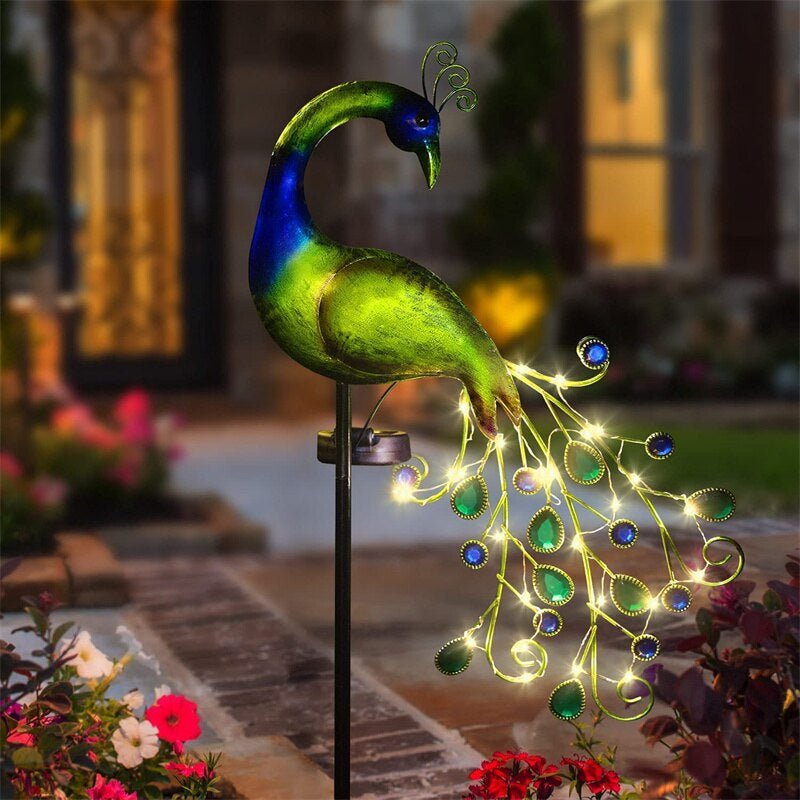 Estaca de Pavo Real - Luz Cálida IP65 Altura 104 cm-Dreamy Home