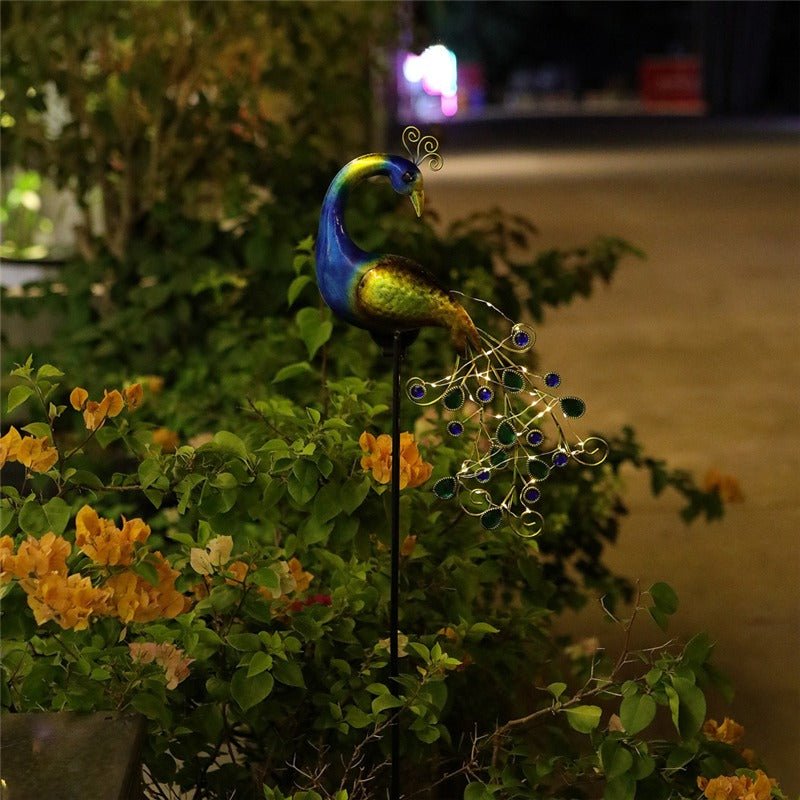 Estaca de Pavo Real - Luz Cálida IP65 Altura 104 cm-Dreamy Home