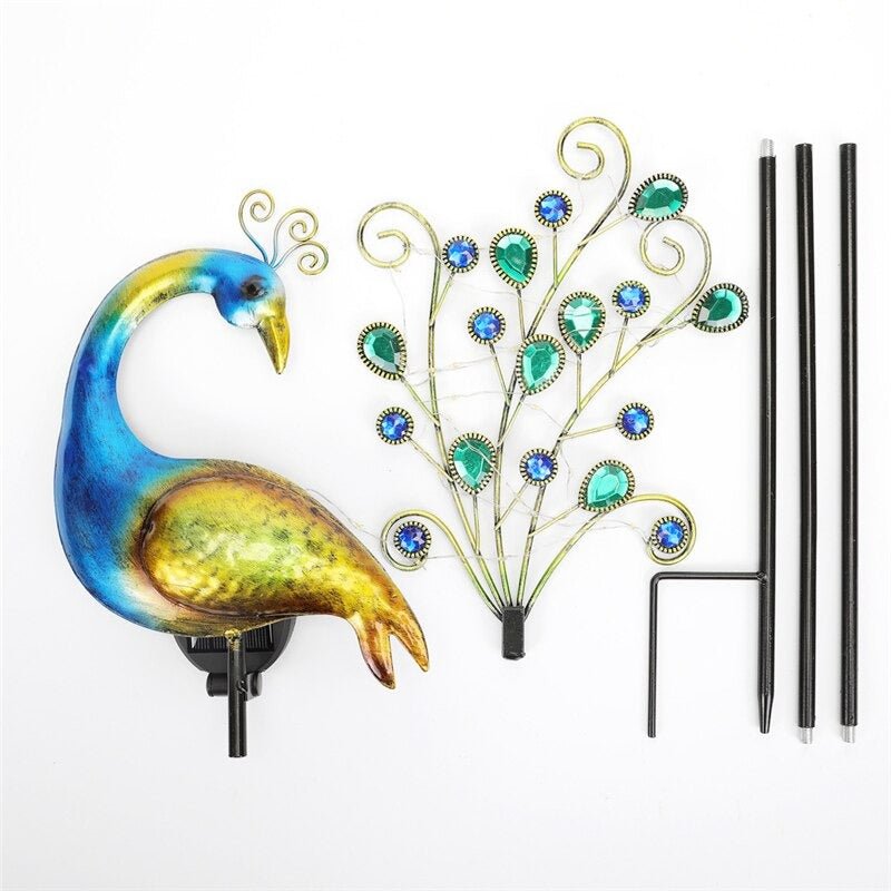 Estaca de Pavo Real - Luz Cálida IP65 Altura 104 cm-Dreamy Home