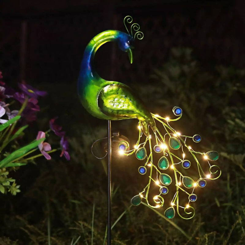 Estaca de Pavo Real - Luz Cálida IP65 Altura 104 cm-Dreamy Home