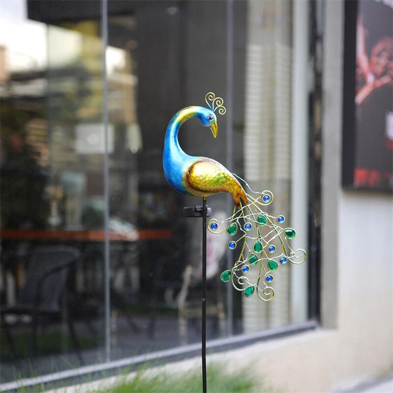Estaca de Pavo Real - Luz Cálida IP65 Altura 104 cm-Dreamy Home