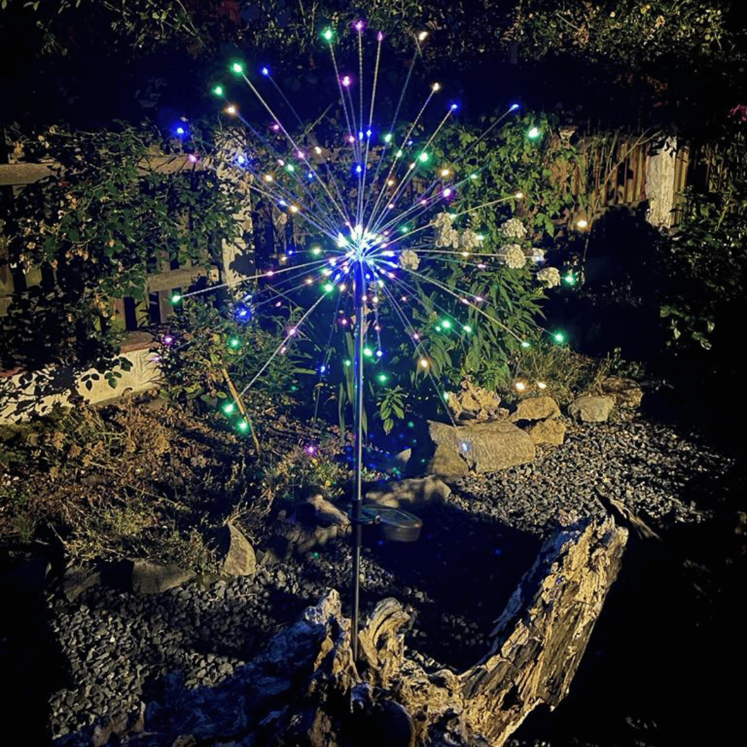 Estaca Firework - Luz Cálida/Multicolor 2 Uni. IP65 Altura 84 cm-Dreamy Home