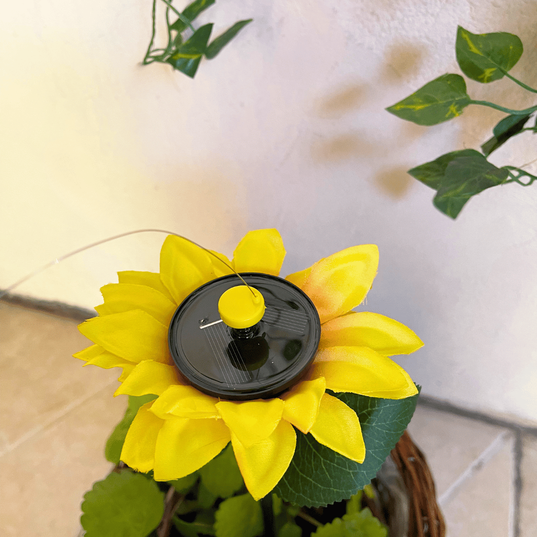 Estaca Girasol con Ave Voladora Solar - Colibrí IP65-Dreamy Home