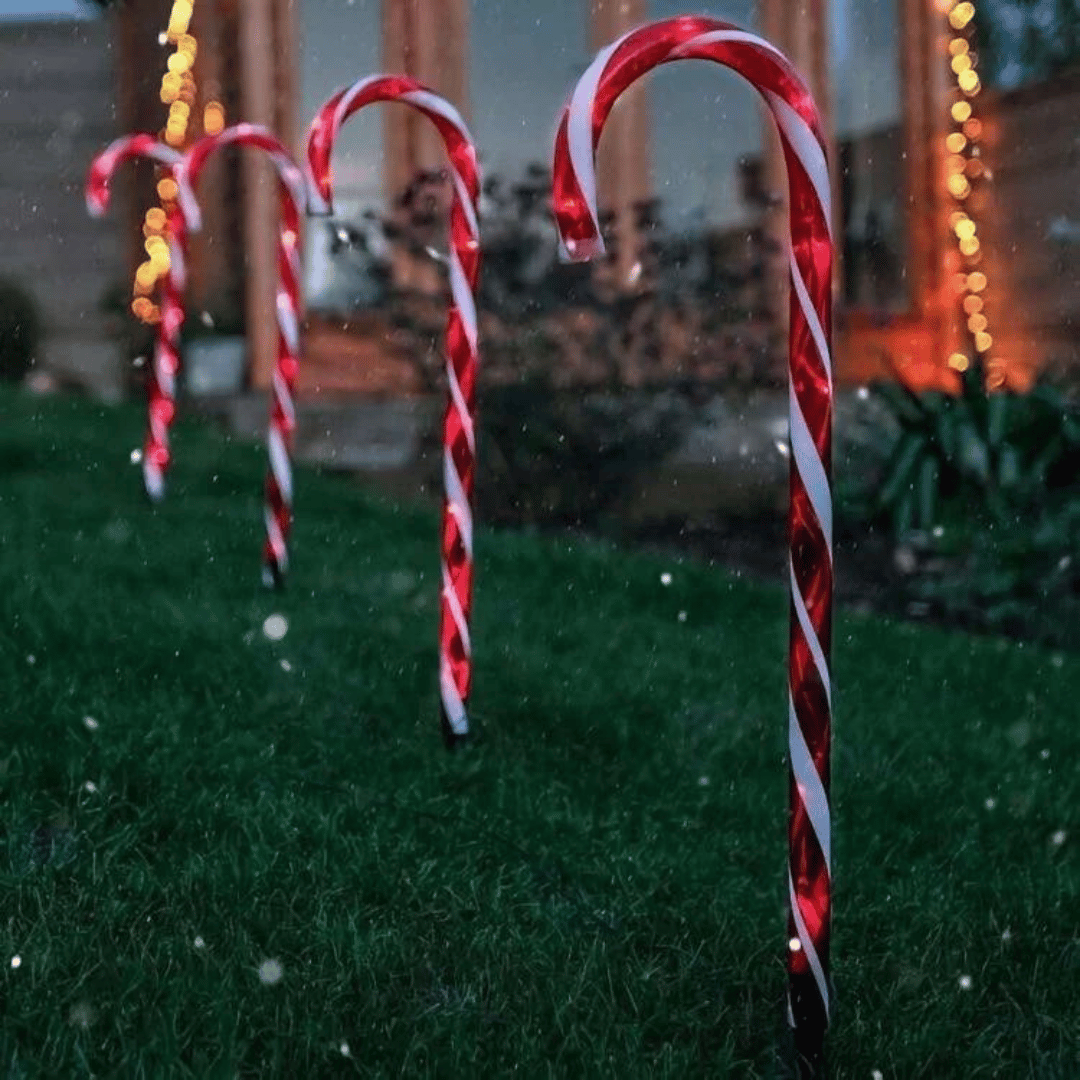 Estacas Bastones de Navidad Solar - Luz Roja IP65 - Disponible en Dreamy Home!
