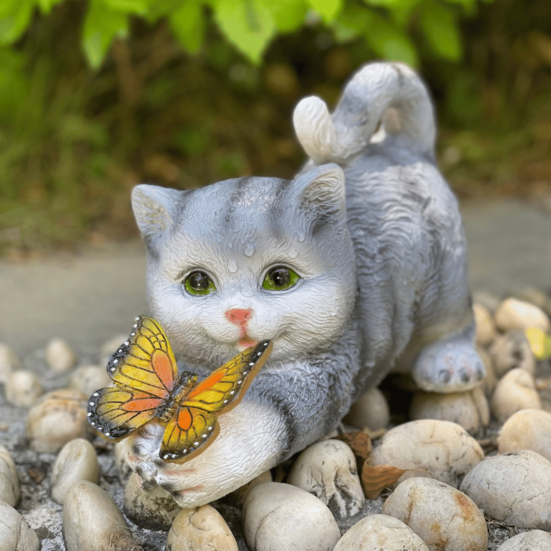 Estatua Michi Solar - Luz Cálida IP65 - Disponible en Dreamy Home!