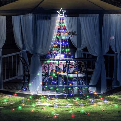Estrella Navidad Enchufe - 3 m Luz Cálida/Fría/Multicolor 300 luces-Dreamy Home