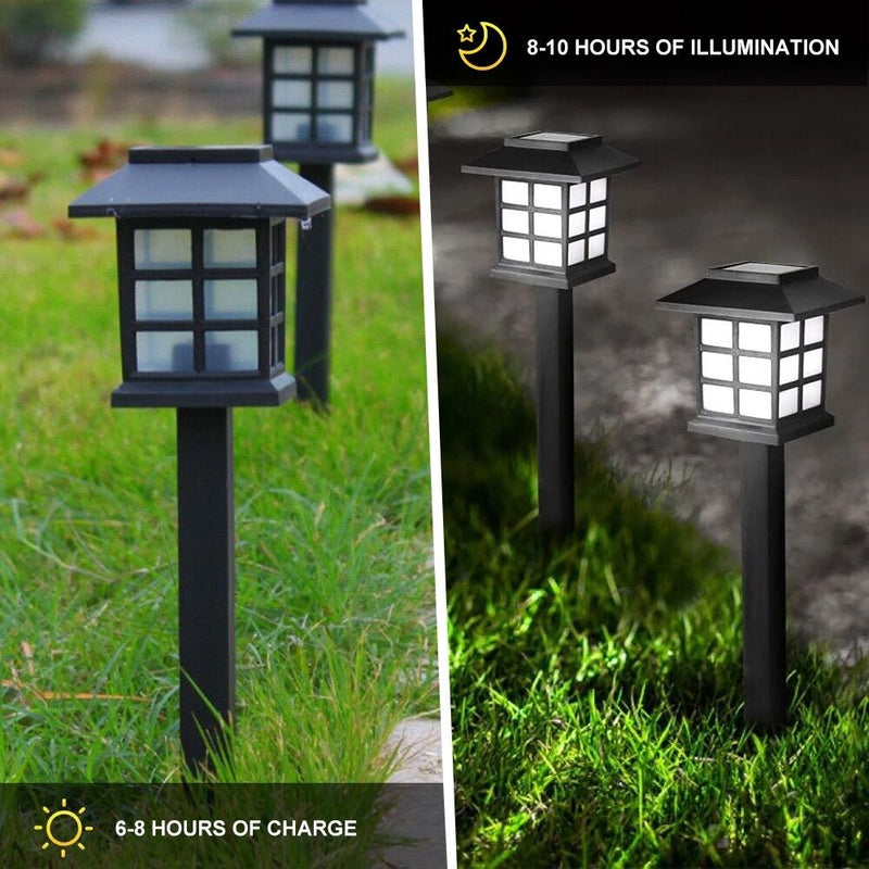 Farol Cuadrado Solar - 2 Unidades IP65 Luz Fría-Dreamy Home