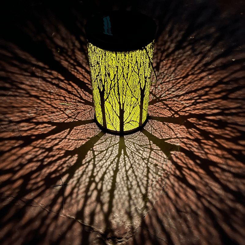 Farol Metálico Diseño Bosque - IP65 Resistente al Óxido Luz Cálida-Dreamy Home