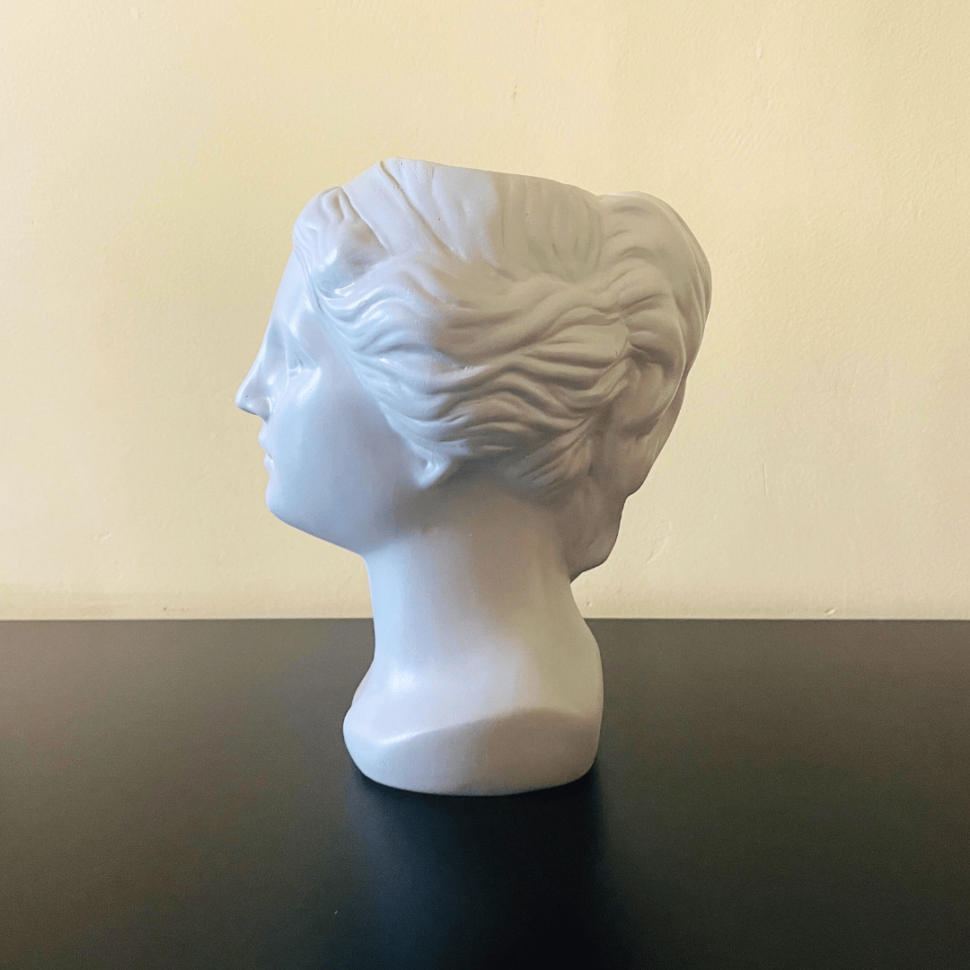 Florero Cabeza de Mujer Griega - 22 x 10 x 9,5 cm-Dreamy Home