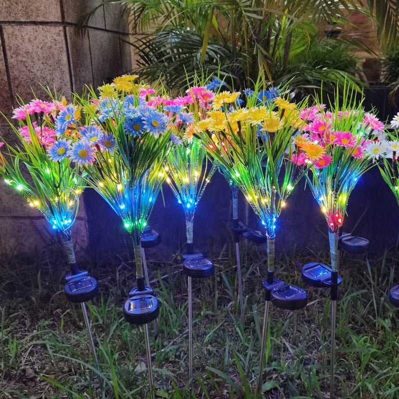 Flores Solares - Altura 73 cm Luz Multicolores IP65-Dreamy Home