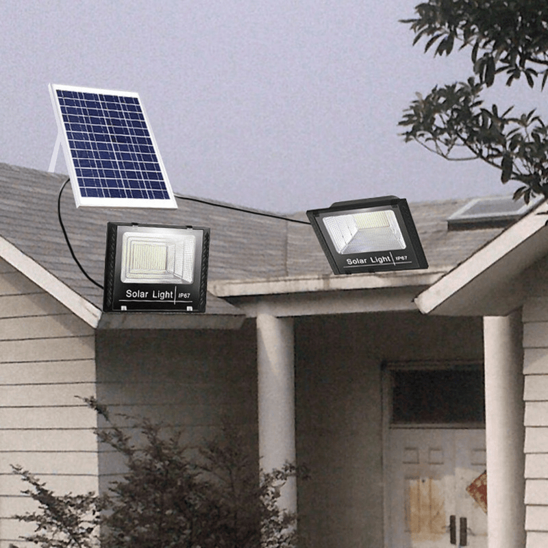 Foco Ultrapotente Solar Doble - IP67 Luz Fría Incluye Control Remoto-Dreamy Home