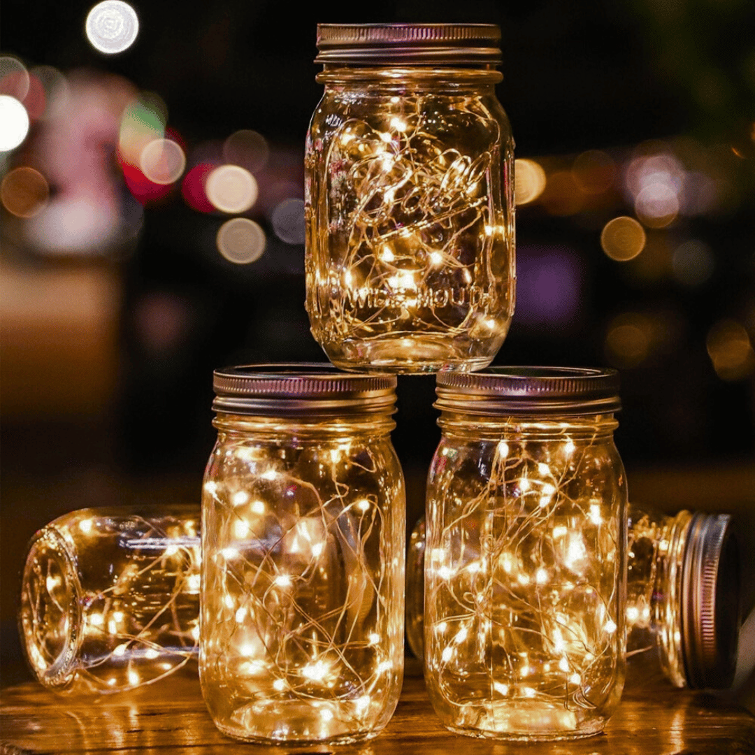 Frasco de Luces Hada Solar - Diámetro 7,1 cm Luz Cálida-Dreamy Home