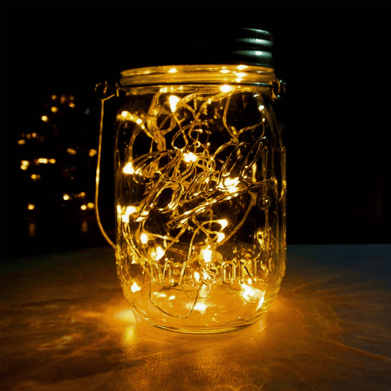Frasco de Luces Hada Solar - Diámetro 7,1 cm Luz Cálida-Dreamy Home