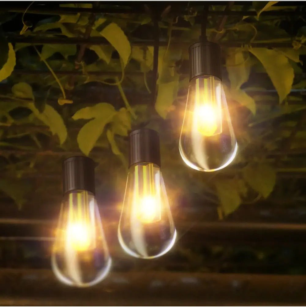 Guirnalda de Ampolletas Solar - Largo 4,55 Metros IP65 Luz Cálida 10 Ampolletas-Dreamy Home
