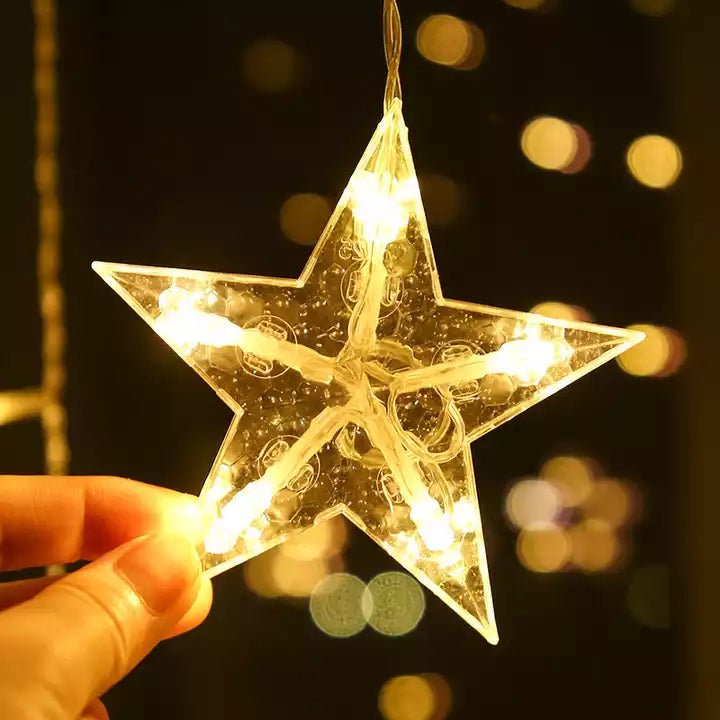 Guirnalda de Estrellas - 3 m 11 Luces Incluye Adaptador USB-Dreamy Home