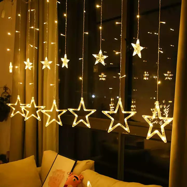 Guirnalda de Estrellas - 3 m 11 Luces Incluye Adaptador USB-Dreamy Home