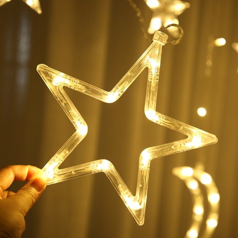 Guirnalda de Estrellas - 3 m 11 Luces Incluye Adaptador USB-Dreamy Home