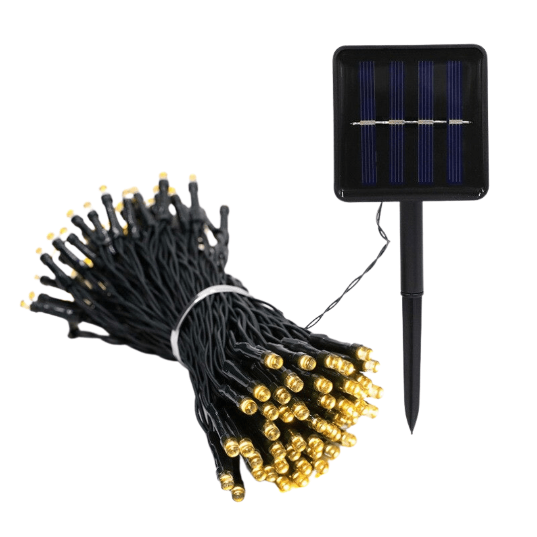Guirnalda de Luces Solar - 12 m / 20 m / IP65 / Luz Cálida - Disponible en Dreamy Home!