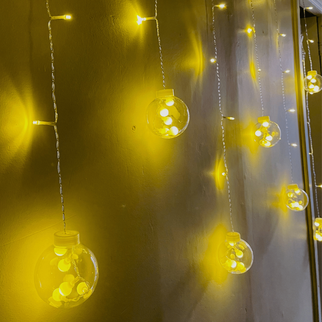 Guirnalda de Pelotitas - 4 m Luz Cálida Incluye Adaptador USB-Dreamy Home