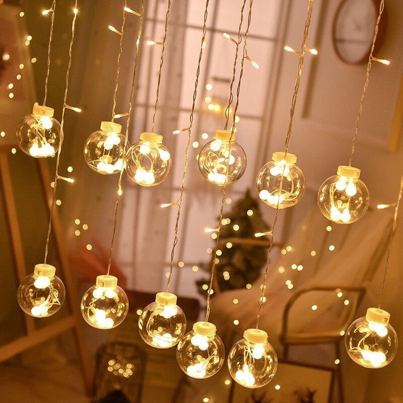 Guirnalda de Pelotitas - 4 m Luz Cálida Incluye Adaptador USB-Dreamy Home