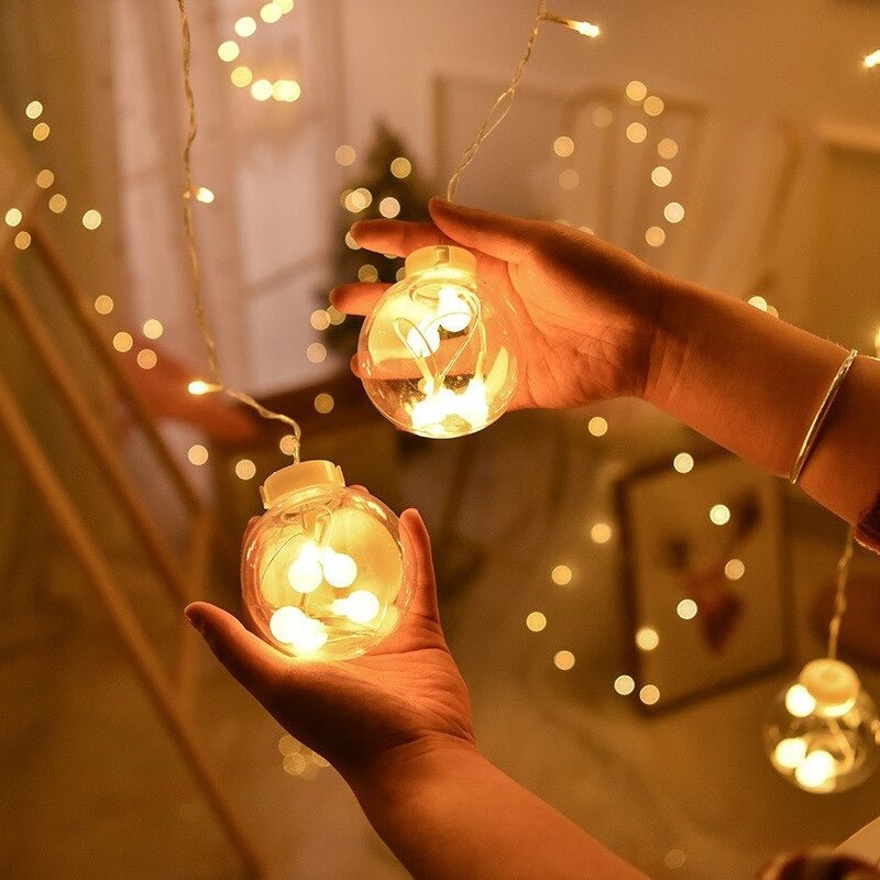 Guirnalda de Pelotitas - 4 m Luz Cálida Incluye Adaptador USB-Dreamy Home