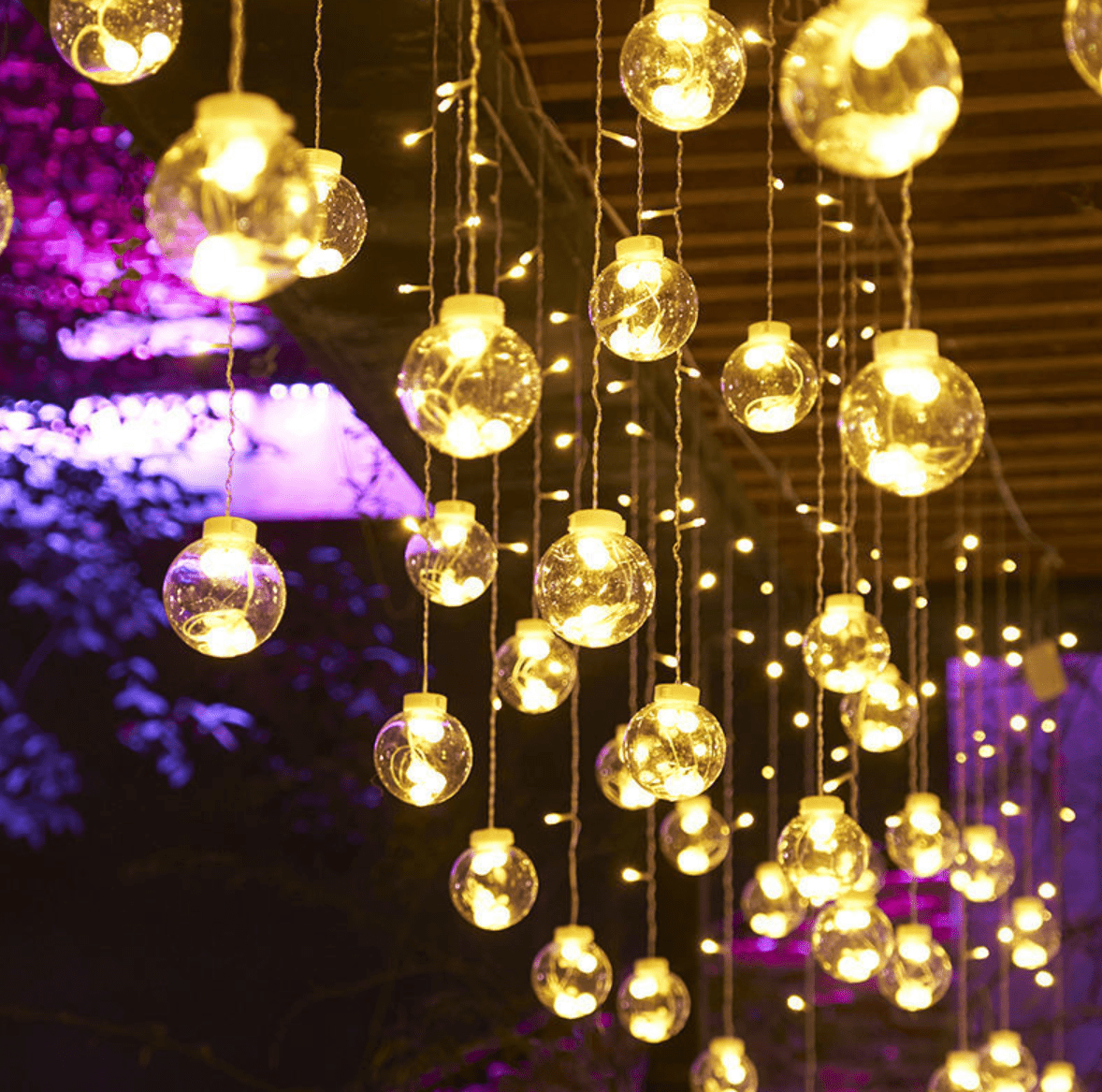 Guirnalda de Pelotitas - 4 m Luz Cálida Incluye Adaptador USB-Dreamy Home