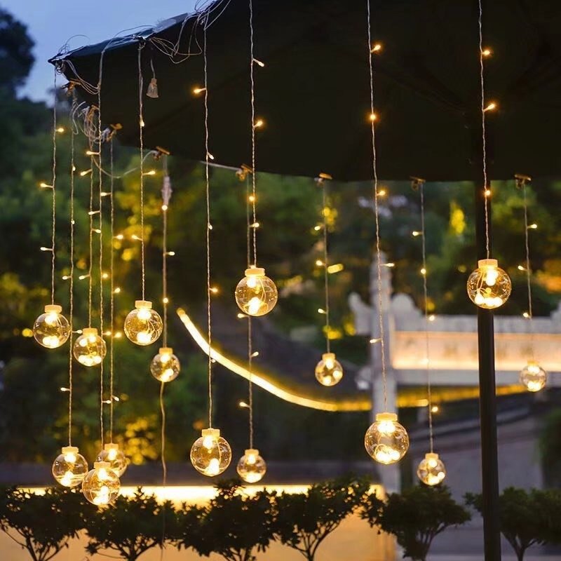 Guirnalda de Pelotitas - 4 m Luz Cálida Incluye Adaptador USB-Dreamy Home