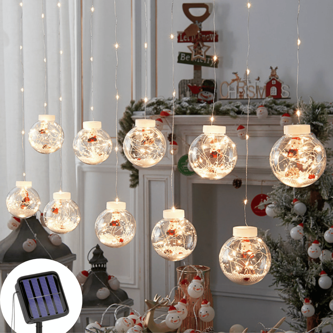 Guirnalda de Pelotitas Navidad Solar - IP65 Luz Cálida Largo 5 m - Disponible en Dreamy Home!