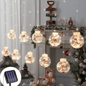 Guirnalda de Pelotitas Navidad Solar - IP65 Luz Cálida Largo 5 m - Disponible en Dreamy Home!