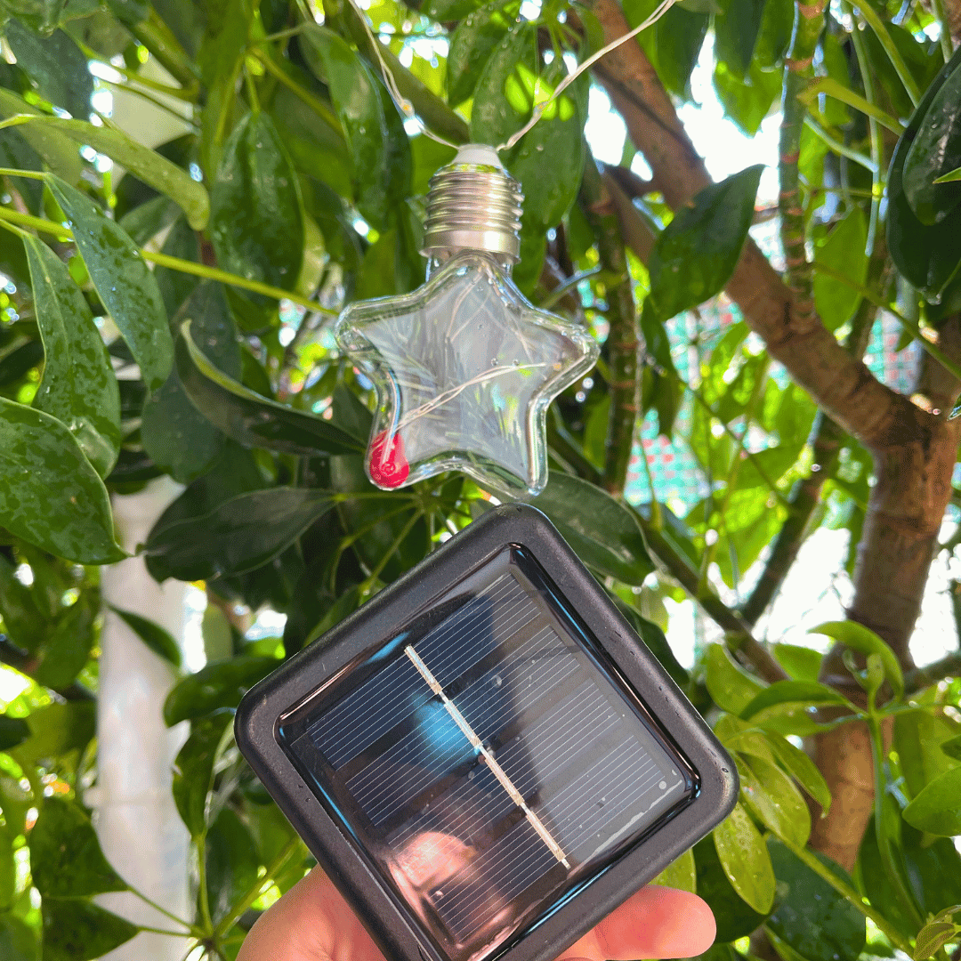 Guirnalda Estrellas Navideñas Solar - IP65 Luz Cálida Largo 5 m - Disponible en Dreamy Home!