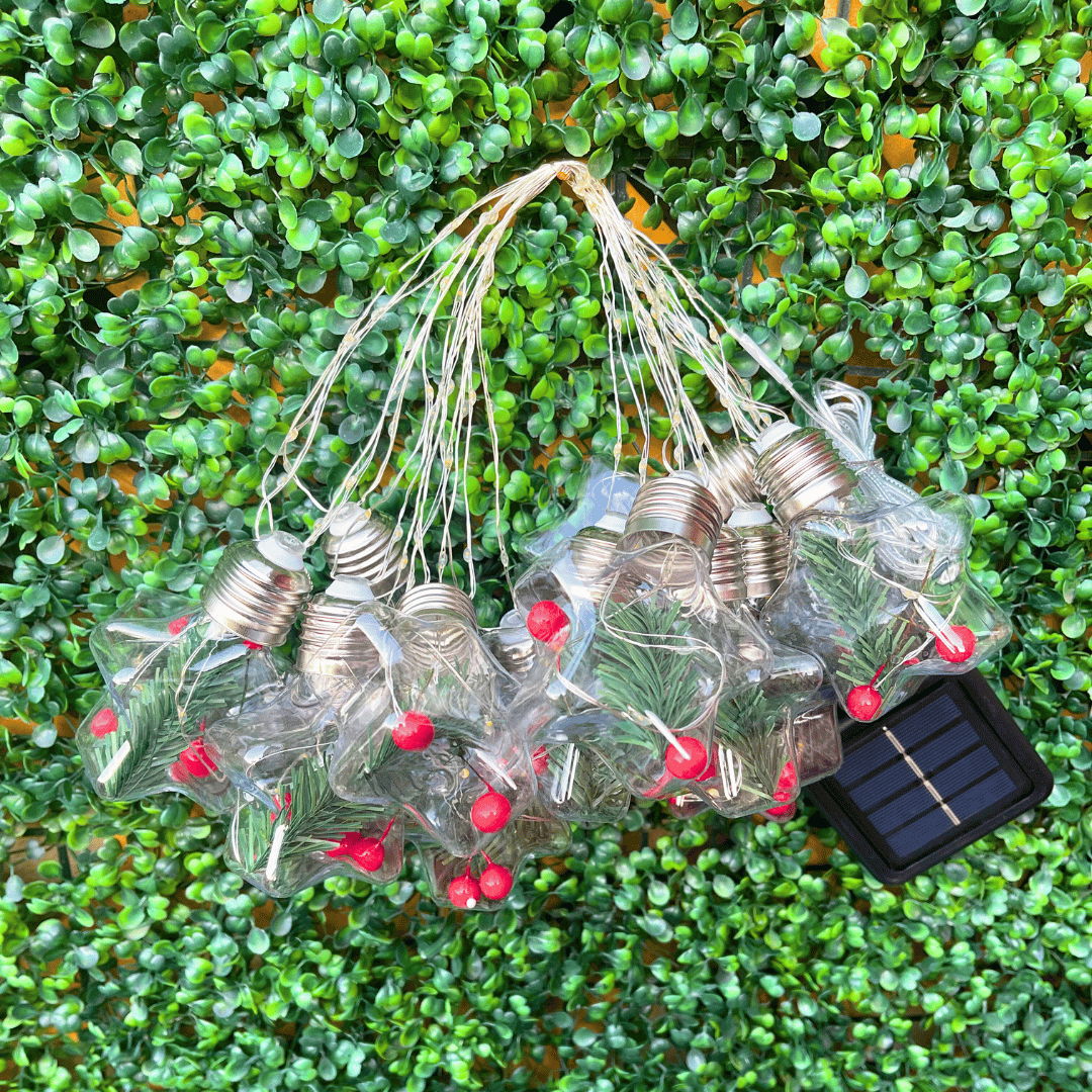 Guirnalda Estrellas Navideñas Solar - IP65 Luz Cálida Largo 5 m - Disponible en Dreamy Home!