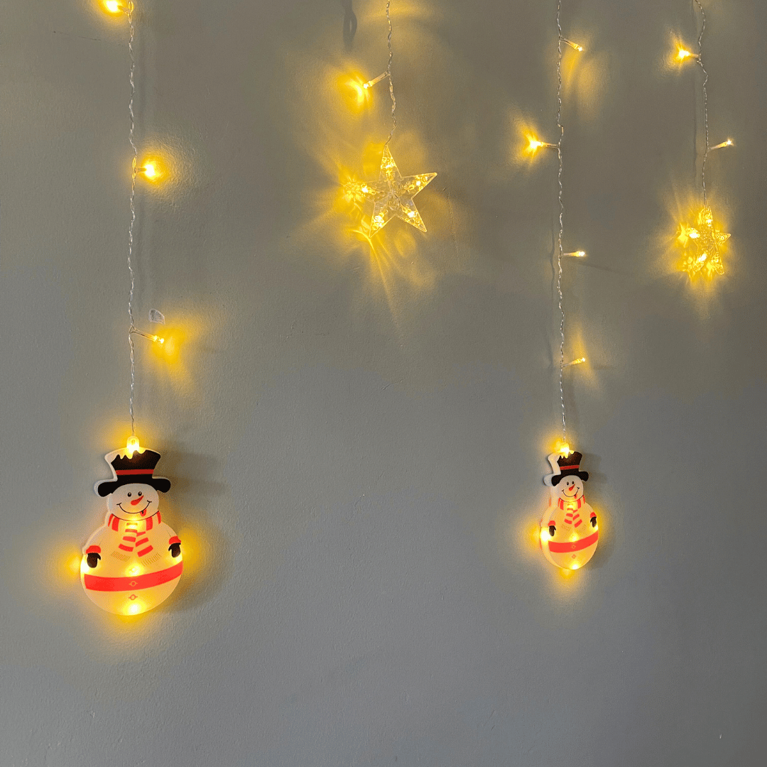 Guirnalda Monito de Nieve - 3 m Luz Cálida - Disponible en Dreamy Home!