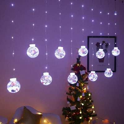 Guirnalda Navidad con Enchufe - 10 Ampolletas 3 m Luz Multicolor-Dreamy Home