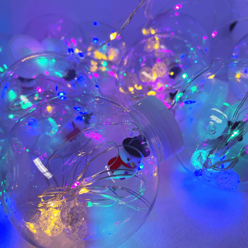 Guirnalda Navidad con Enchufe - 10 Ampolletas 3 m Luz Multicolor-Dreamy Home