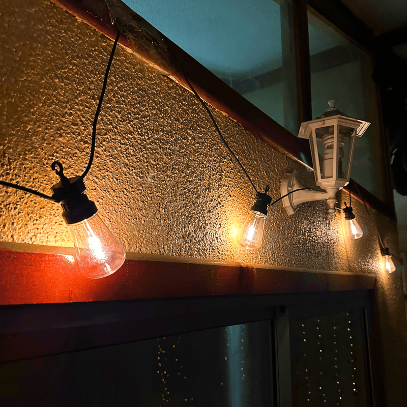 Guirnalda Solar Edison - 10 Ampolletas 10 m Luz Cálida IP65-Dreamy Home