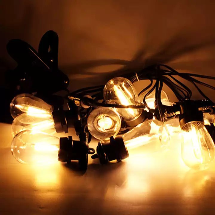 Guirnalda Solar Edison - 10 Ampolletas 10 m Luz Cálida IP65-Dreamy Home