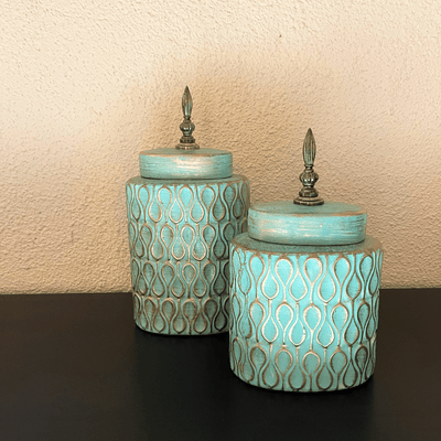 Jarrón Decorativo Destellos Dorado - Diseño Arabe-Dreamy Home