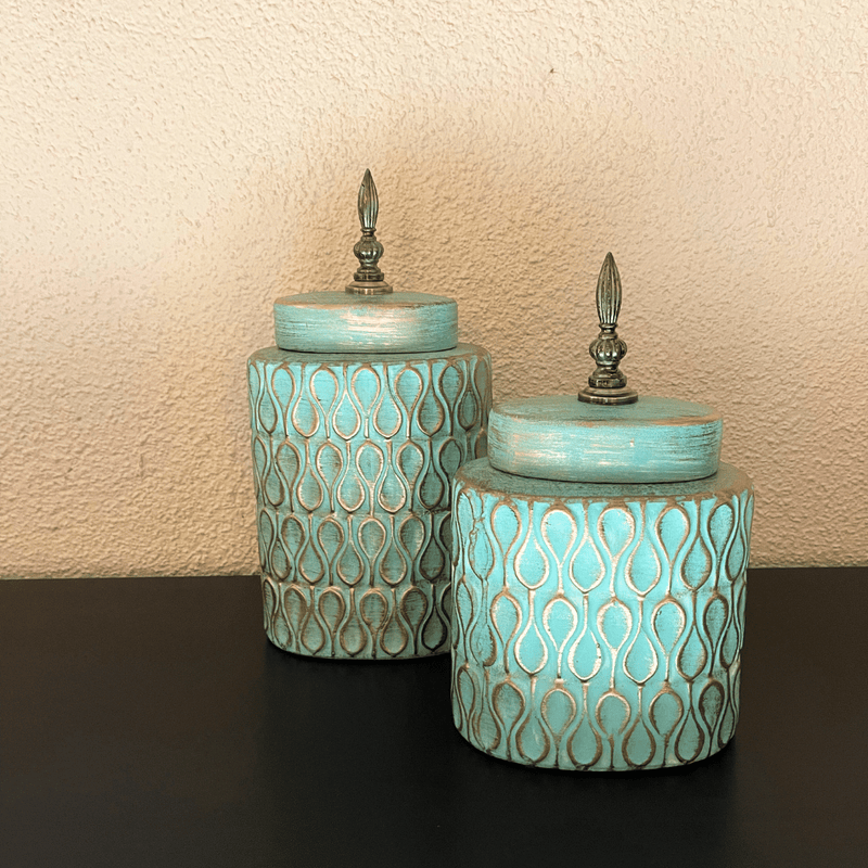 Jarrón Decorativo Destellos Dorado - Diseño Arabe-Dreamy Home