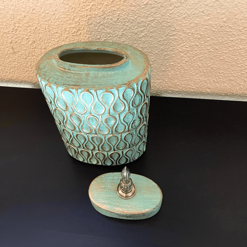 Jarrón Decorativo Destellos Dorado - Diseño Arabe-Dreamy Home