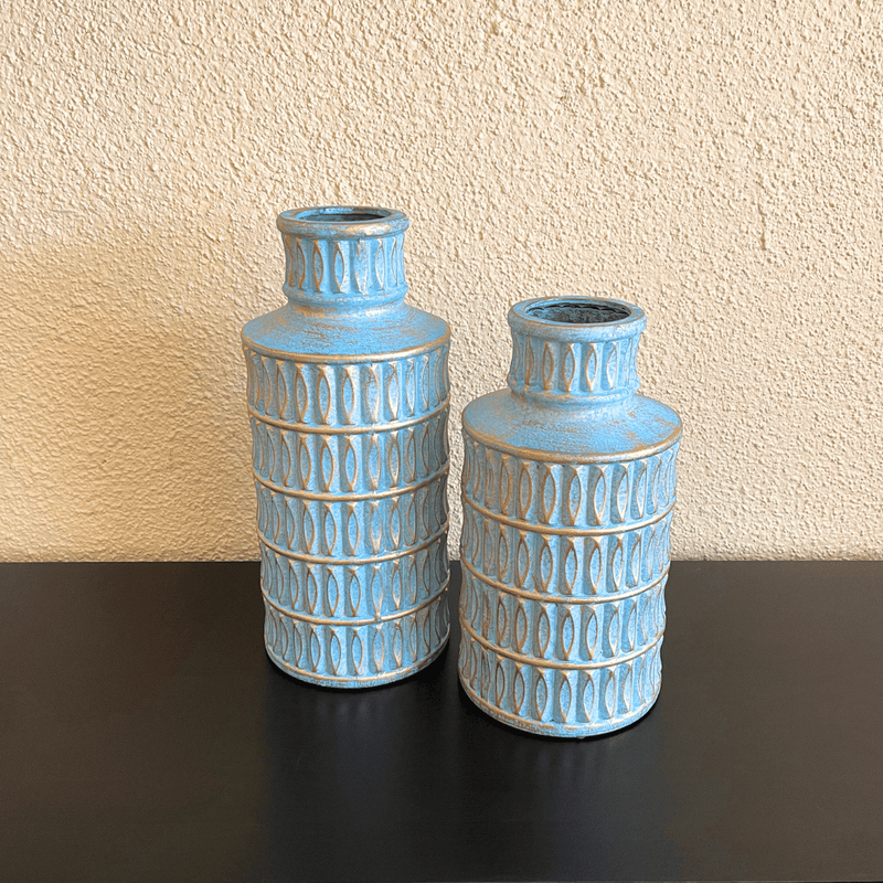 Jarrón Decorativo Diseño Egipcio - Altura 35 y 29 cm-Dreamy Home