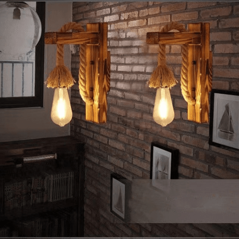 Lámpara Apliqué de Madera - 220V Incluye Ampolleta 6W-Dreamy Home