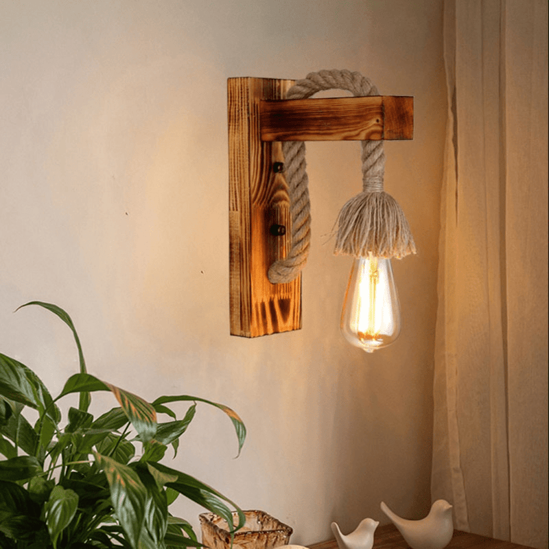 Lámpara Apliqué de Madera - 220V Incluye Ampolleta 6W-Dreamy Home