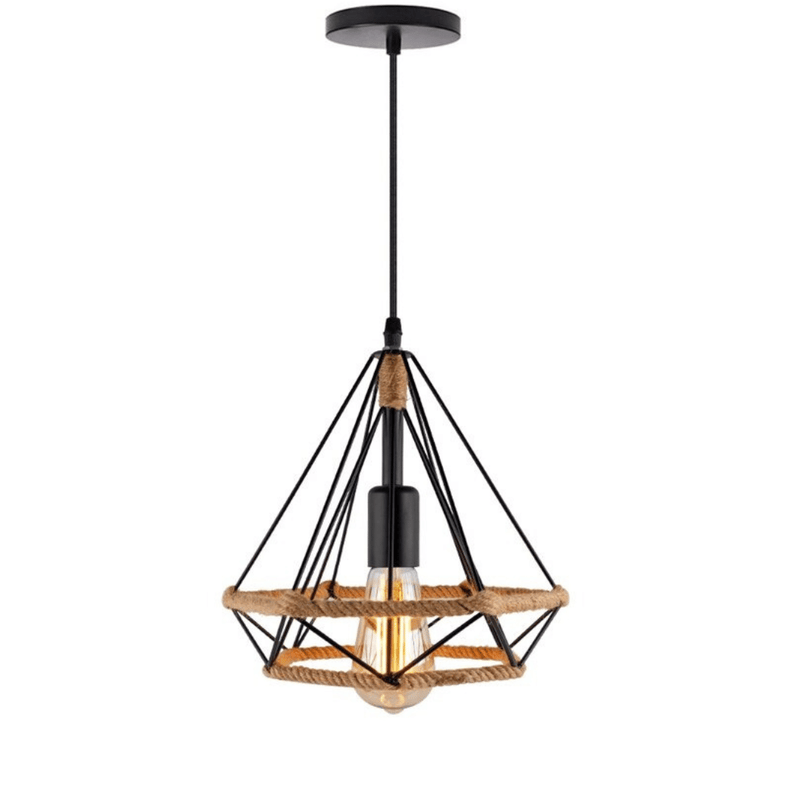 Lámpara Colgante de Diamante Cuerda - 1 m de Altura Incluye Ampolleta 6W-Dreamy Home