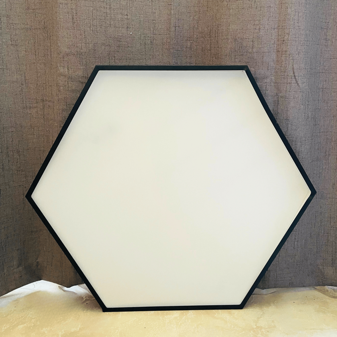 Lámpara Colgante Hexagonal - Luz Fría-Dreamy Home