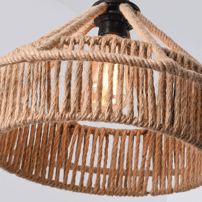 Lámpara de Cáñamo Mallorca - 1 m de Altura 220V Incluye Ampolleta 6W-Dreamy Home