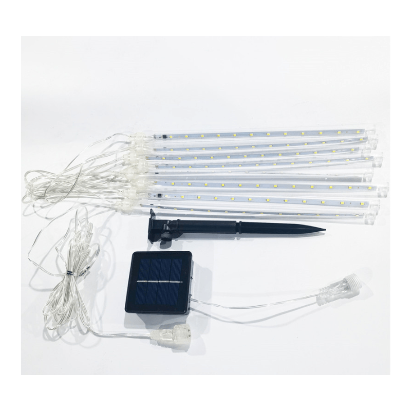 Lluvia Meteoritos Solar - 8 Tubos IP65 Luz Led Multicolor-Dreamy Home