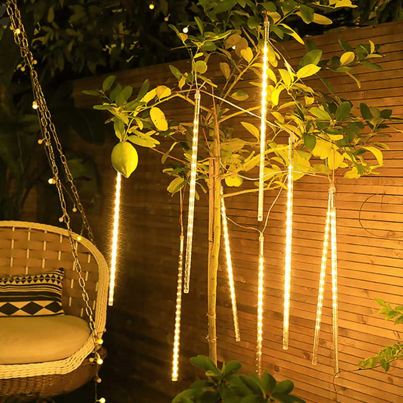 Lluvia Meteoritos Solar - 8 Tubos IP65 Luz Led Multicolor-Dreamy Home