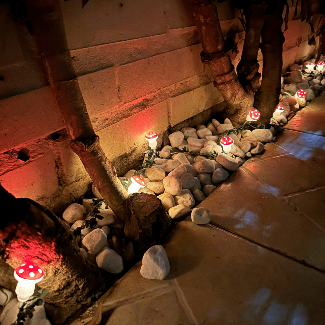 Luces de Hoja Diseño Honguito Solar- Luz Cálida 5 m-Dreamy Home