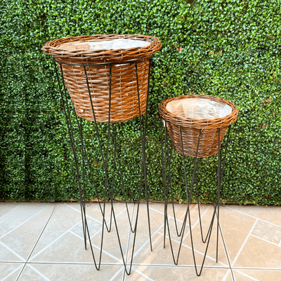 Macetero de Ratán Luxury - Diseño Atril-Dreamy Home